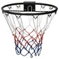 vidaXL basketbola grozs, melns, 45 cm, tērauds цена и информация | Citi basketbola aksesuāri | 220.lv