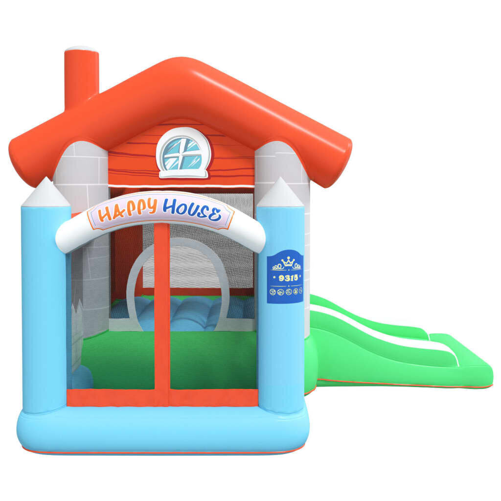 Happy Hop piepūšamā atrakcija ar slidkalniņu, 272x257x220 cm, PVC cena un informācija | Piepūšamās rotaļlietas un pludmales preces | 220.lv