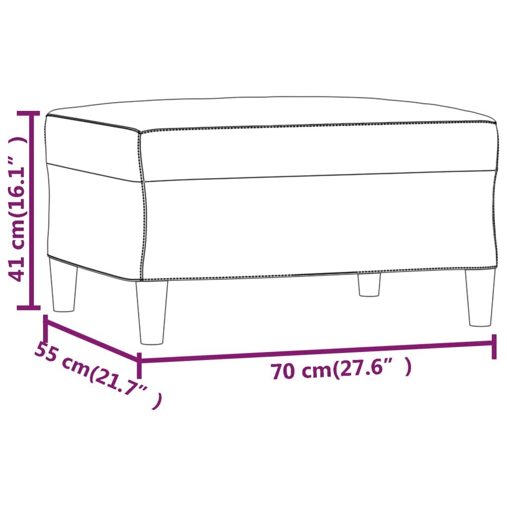 vidaXL kājsoliņš, 70x55x41 cm, rozā samts cena un informācija | Sēžammaisi, pufi | 220.lv