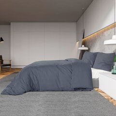 vidaXL gultasveļas komplekts, antracītpelēks, 225x220 cm, mikrošķiedra cena un informācija | Gultas veļas komplekti | 220.lv