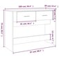 vidaXL konsoles galdiņš, melns, 100x39x75 cm, inženierijas koks cena un informācija | Konsoles galdiņi | 220.lv