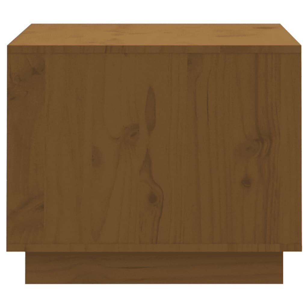 vidaXL kafijas galdiņš, medus brūns, 120x50x40,5 cm, priedes masīvkoks цена и информация | Žurnālgaldiņi | 220.lv