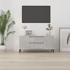 vidaXL TV skapītis, betona pelēks, 102x44,5x50 cm, inženierijas koks цена и информация | Тумбы под телевизор | 220.lv