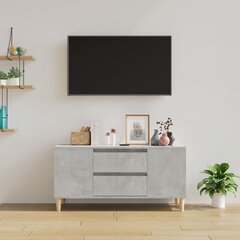 vidaXL TV skapītis, betona pelēks, 102x44,5x50 cm, inženierijas koks цена и информация | Тумбы под телевизор | 220.lv