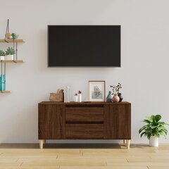 vidaXL TV skapītis, ozolkoka krāsa, 102x44,5x50 cm, inženierijas koks цена и информация | Тумбы под телевизор | 220.lv