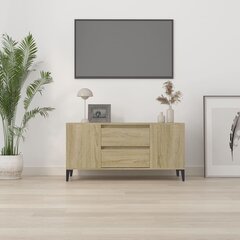 vidaXL TV skapītis, Sonomas ozola, 102x44,5x50 cm, inženierijas koks цена и информация | Тумбы под телевизор | 220.lv