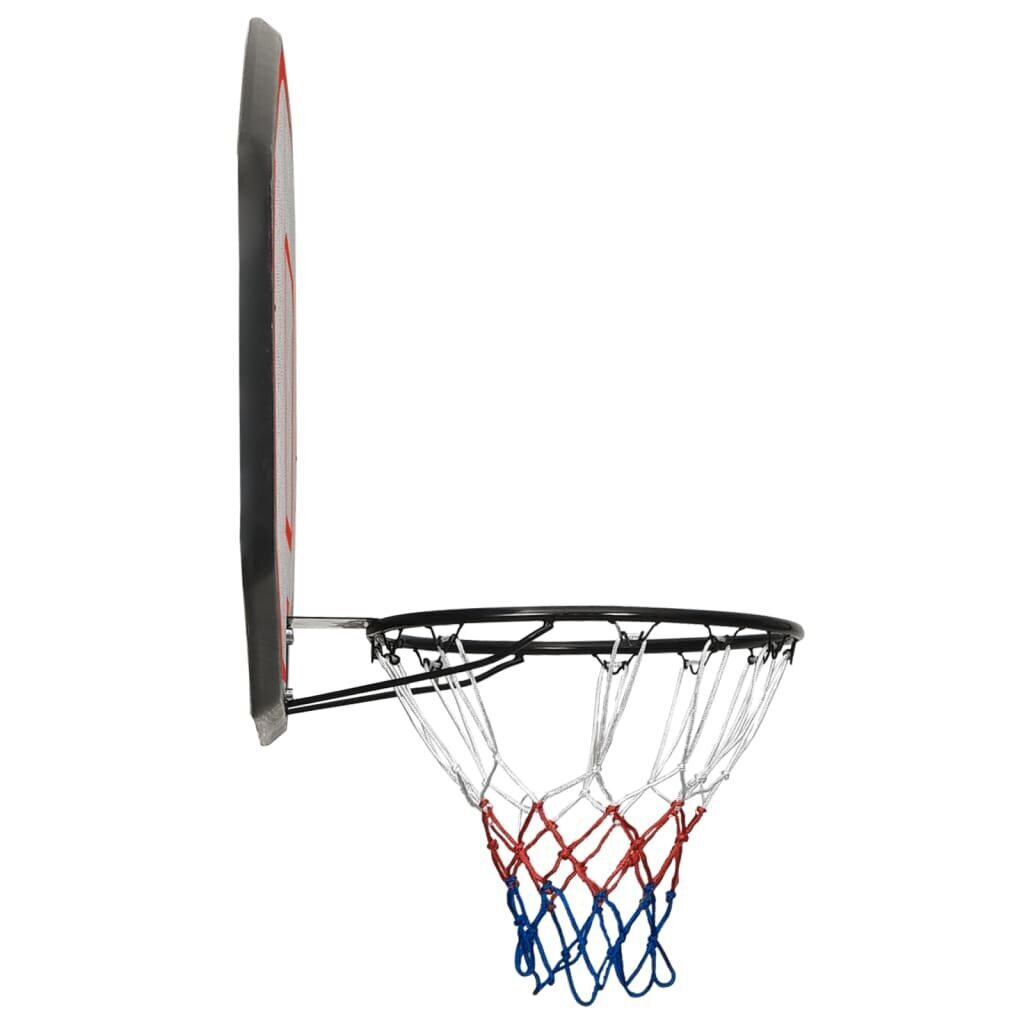 vidaXL basketbola vairogs, melns, 109x71x3 cm, polietilēns cena un informācija | Basketbola grozi | 220.lv