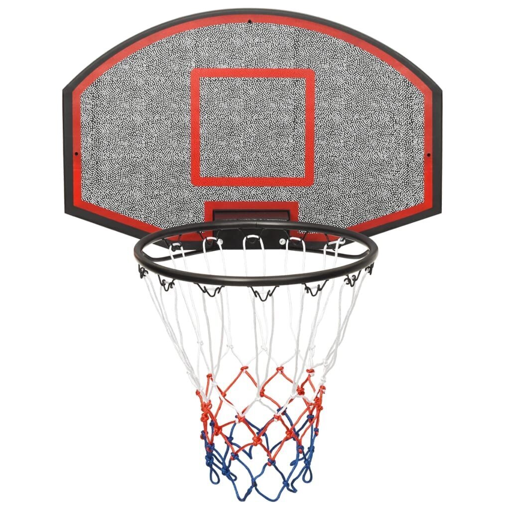 vidaXL basketbola vairogs, melns, 71x45x2 cm, polietilēns cena un informācija | Basketbola grozi | 220.lv