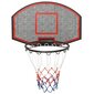 vidaXL basketbola vairogs, melns, 71x45x2 cm, polietilēns cena un informācija | Basketbola grozi | 220.lv