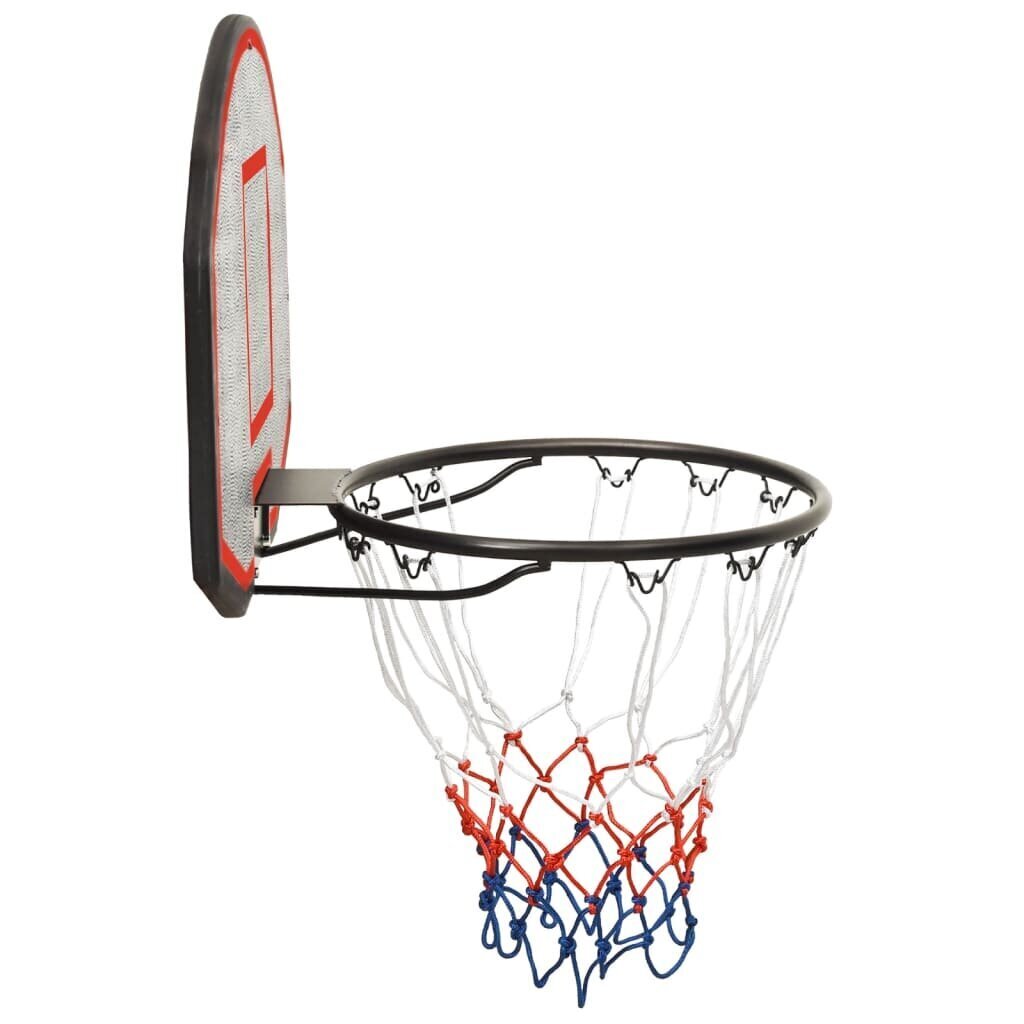 vidaXL basketbola vairogs, melns, 71x45x2 cm, polietilēns cena un informācija | Basketbola grozi | 220.lv