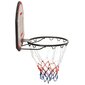 vidaXL basketbola vairogs, melns, 71x45x2 cm, polietilēns cena un informācija | Basketbola grozi | 220.lv