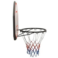 vidaXL basketbola vairogs, melns, 90x60x2 cm, polietilēns цена и информация | Баскетбольные щиты | 220.lv