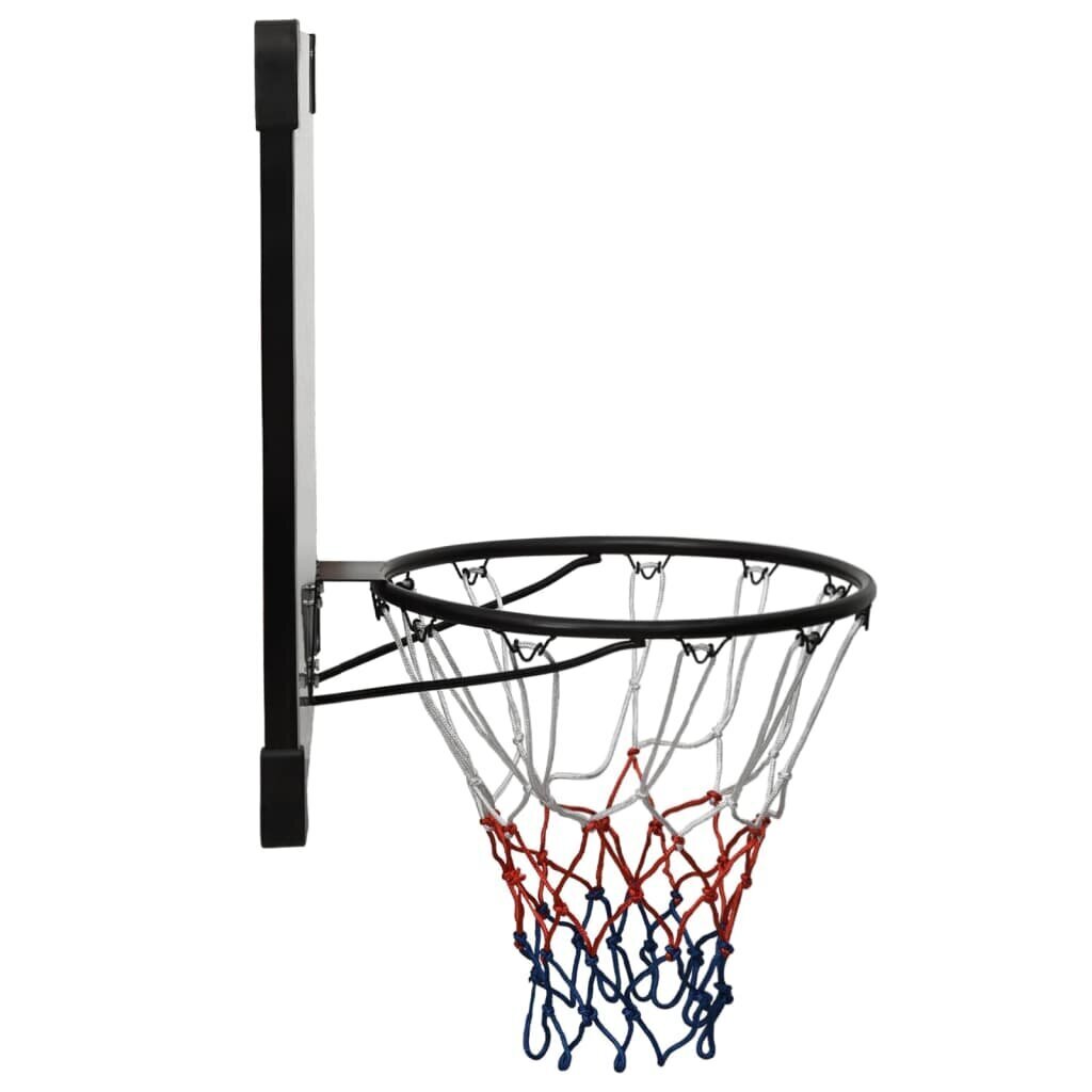 vidaXL basketbola vairogs, caurspīdīgs, 90x60x2,5 cm, polikarbonāts cena un informācija | Basketbola grozi | 220.lv