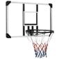 vidaXL basketbola vairogs, caurspīdīgs, 90x60x2,5 cm, polikarbonāts цена и информация | Basketbola grozi | 220.lv