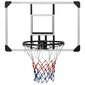 vidaXL basketbola vairogs, caurspīdīgs, 90x60x2,5 cm, polikarbonāts cena un informācija | Basketbola grozi | 220.lv