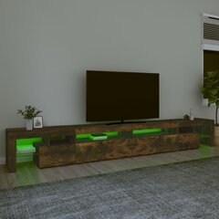 vidaXL TV skapītis ar LED apgaismojumu, ozolkoka krāsa, 290x36,5x40 cm цена и информация | Тумбы под телевизор | 220.lv