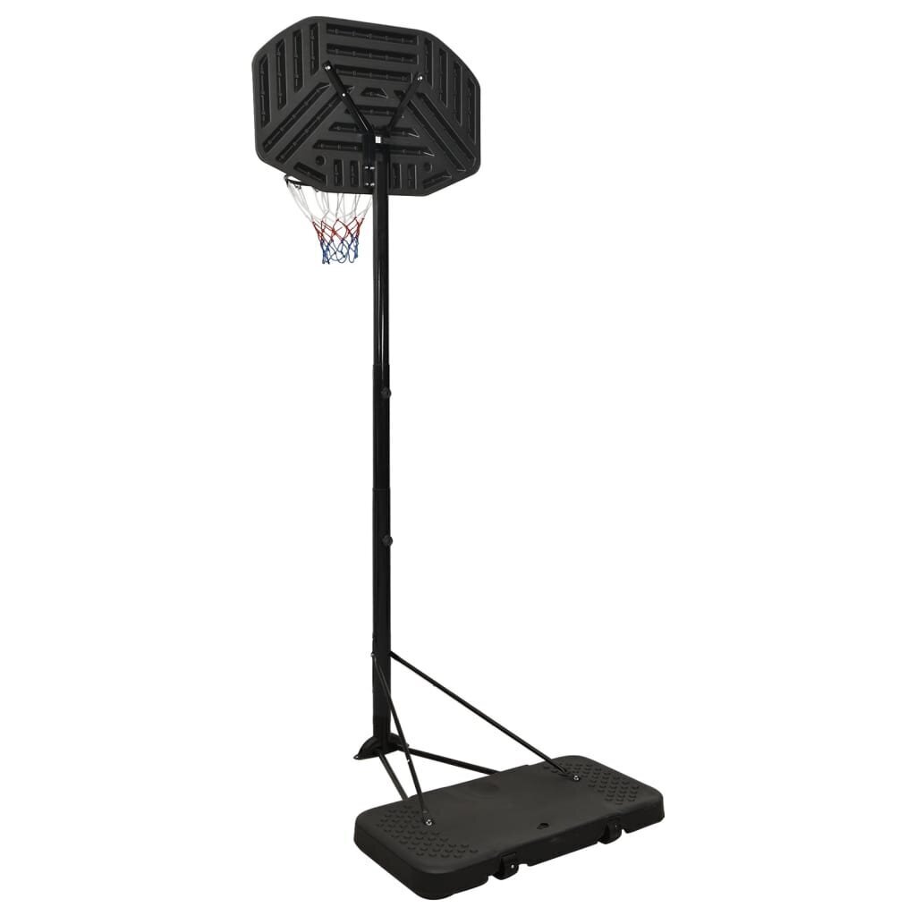 vidaXL basketbola statīvs, melns, 258-363 cm, polietilēns cena un informācija | Basketbola statīvi | 220.lv