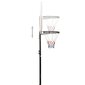 vidaXL basketbola vairogs, balts, 216-250 cm, polietilēns цена и информация | Basketbola statīvi | 220.lv