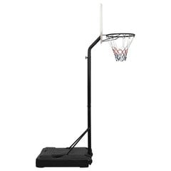 vidaXL basketbola vairogs, balts, 237-307 cm, polietilēns cena un informācija | Basketbola statīvi | 220.lv