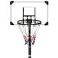 vidaXL basketbola vairogs, caurspīdīgs, 216-250 cm, polikarbonāts cena un informācija | Basketbola statīvi | 220.lv