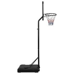 vidaXL basketbola vairogs, caurspīdīgs, 235-305 cm, polikarbonāts cena un informācija | Basketbola statīvi | 220.lv