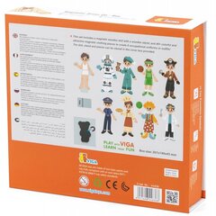 Деревянная магнитная кукла - головоломка Viga цена и информация | Развивающие игрушки | 220.lv