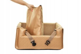 Автомобильный лежак для собак коричневый, 25 см x 50 см цена и информация | Для путешествий | 220.lv