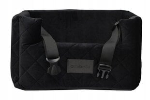 Amibelle automašīnas guļvieta sunim Velvet Memory Lux, melna, 25 cm x 40 cm cena un informācija | Ceļojumu piederumi | 220.lv