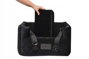 Amibelle автомобильный лежак для собак Velvet Memory Lux, черный, 25 см x 40 см цена и информация | Для путешествий | 220.lv