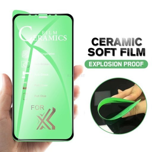 RoGer Ceramic Soft Plēvīte Pilnam Ekrānam Apple iPhone 14 Plus Caurspīdīga cena un informācija | Ekrāna aizsargstikli | 220.lv