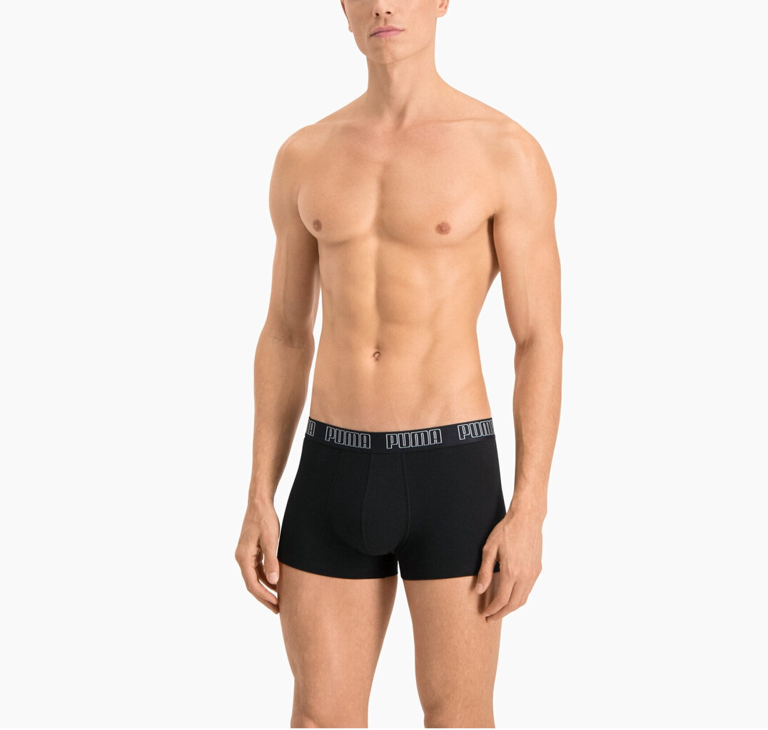 Puma Trikotāžas Apakšveļa Basic Trunk Black 935015 01 cena un informācija | Vīriešu apakšbikses | 220.lv