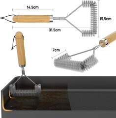 Щётка для гриля Tntor цена и информация | Аксессуары для гриля и барбекю | 220.lv