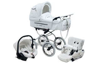 Rati Isabell Baby Fashion 3in1 - white cena un informācija | Bērnu rati | 220.lv
