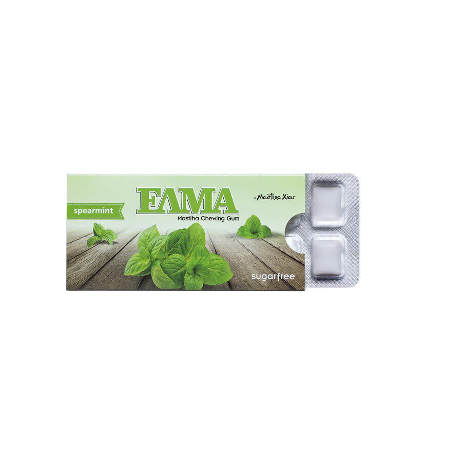 Košļājamā gumija ar mastiku bez cukura ELMA Spearmint 130 g cena un informācija | Saldumi | 220.lv