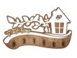 Koka atslēgu turētājs ar māju un putniem uz zara ar uzrakstu “Te mīt laime” цена и информация | Interjera priekšmeti | 220.lv