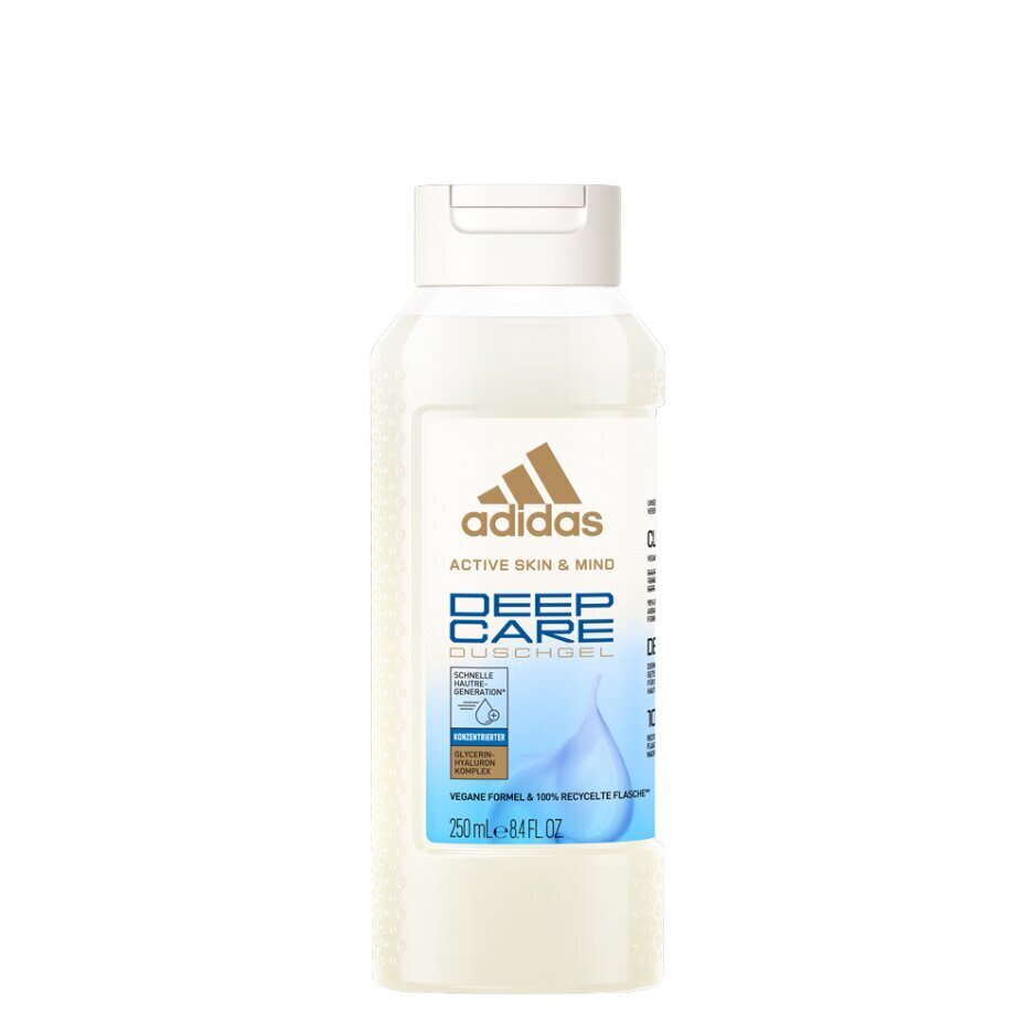 Dušas želeja Adidas Deep Care, 250 ml cena un informācija | Dušas želejas, eļļas | 220.lv