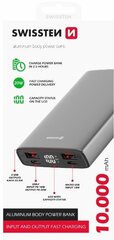 Swissten Aluminium 10000 mAh цена и информация | Зарядные устройства Power bank | 220.lv