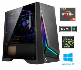 Ryzen 5 4600G 32GB 1TB SSD NVME 2TB HDD RTX 3070 Ti Windows 10 Stacionārais dators цена и информация | Стационарные компьютеры | 220.lv