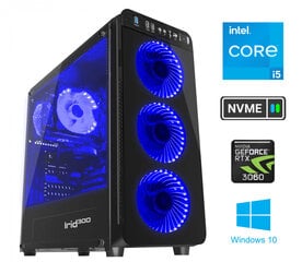 Стационарный компьютер i5-11400F 16GB 512GB SSD NVME 1TB HDD RTX3060 Windows 10  цена и информация | Стационарные компьютеры | 220.lv