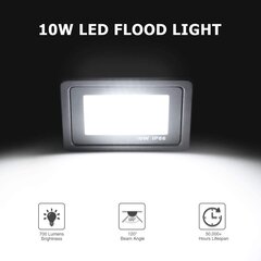 Bikuer LED prožektors, 10W, 700lm, 220V, 3000K цена и информация | Фонарики | 220.lv