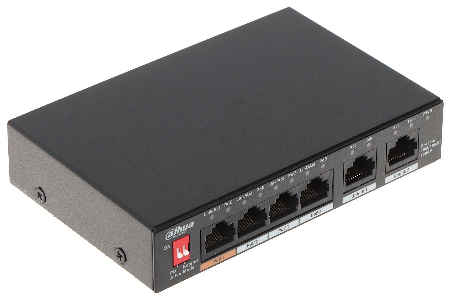 SWITCH POE PFS3006-4GT-60-V2 4-PORTU DAHUA cena un informācija | Komutatori (Switch) | 220.lv