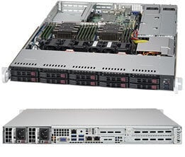 Supermicro Serveris 1029P-WTRT Intel C622 LGA 3647 (Socket P) Rack (1U) Melna цена и информация | Материнские платы | 220.lv