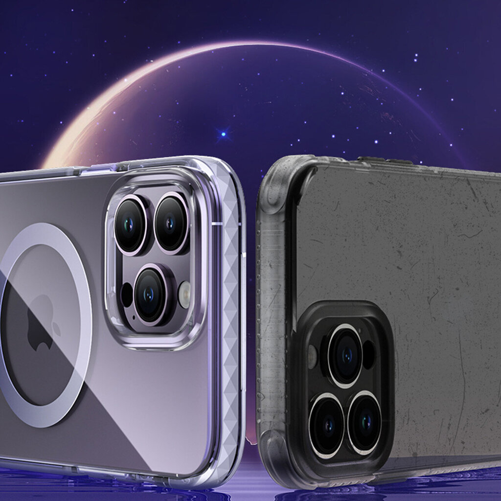 Kingxbar PQY Ice Crystal piemērots iPhone 14 Plus MagSafe, pelēks cena un informācija | Telefonu vāciņi, maciņi | 220.lv