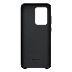 EF-VG988LBE Samsung Leather Cover for Galaxy S20 Ultra Black cena un informācija | Telefonu vāciņi, maciņi | 220.lv