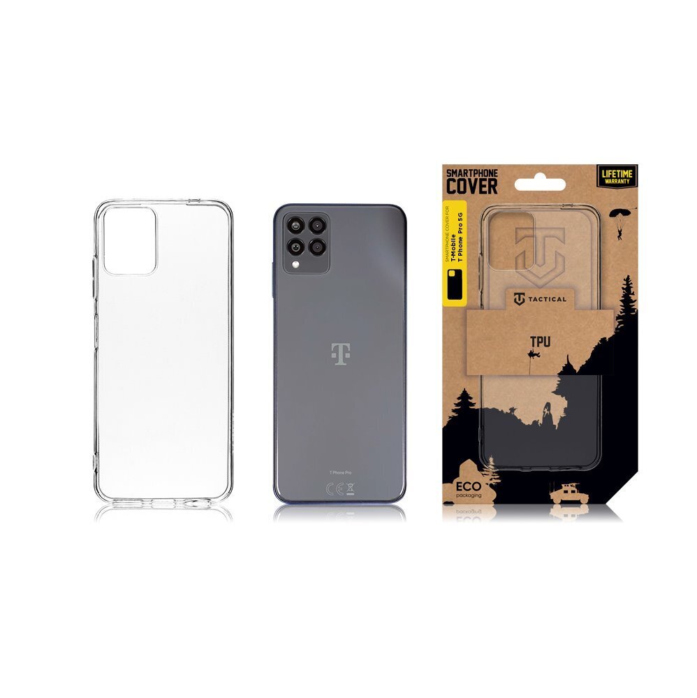 Tactical TPU Cover for T-Mobile T Phone Pro 5G Transparent cena un informācija | Telefonu vāciņi, maciņi | 220.lv