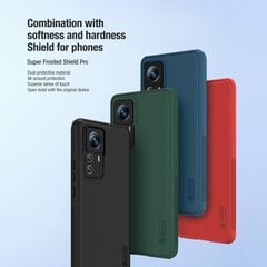 Nillkin Super Frosted PRO Back Cover for Xiaomi 12T Pro Red cena un informācija | Telefonu vāciņi, maciņi | 220.lv