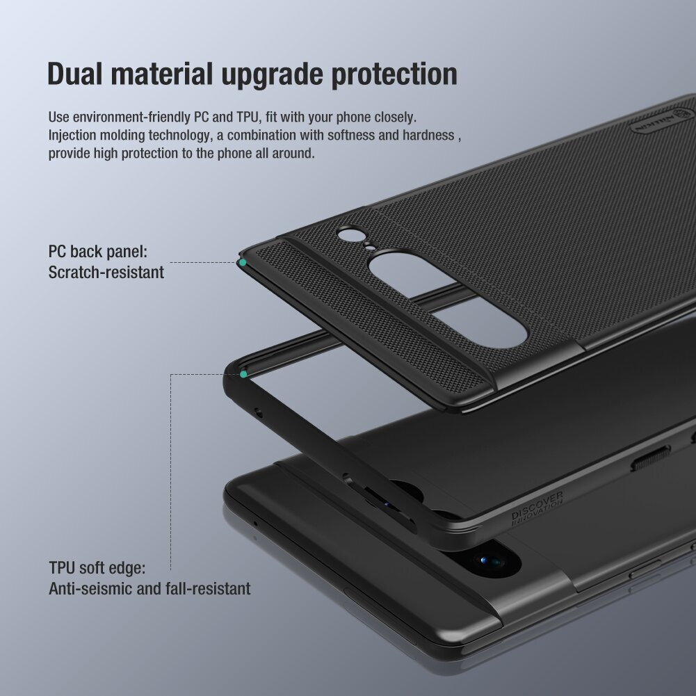 Nillkin Super Frosted PRO Back Cover for Google Pixel 7 Pro Black cena un informācija | Telefonu vāciņi, maciņi | 220.lv