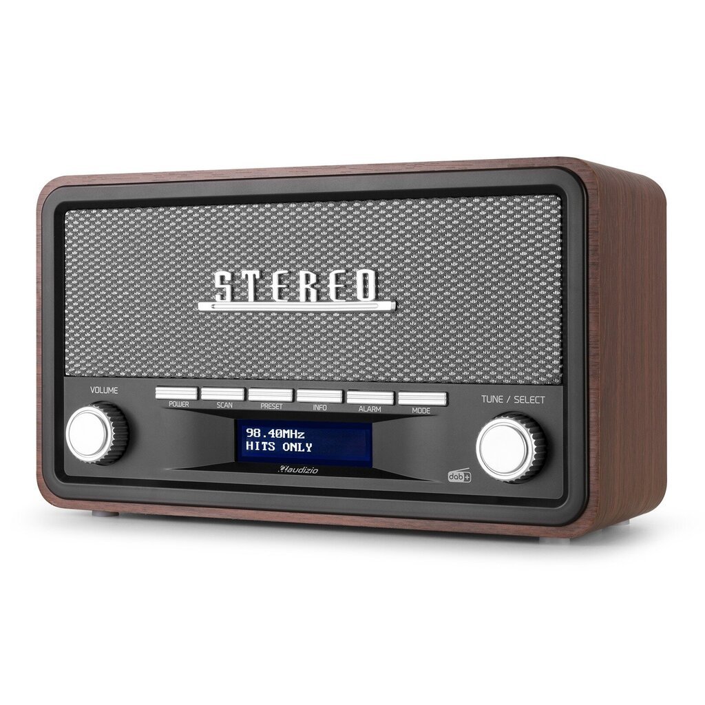 Audizio Foggia Retro DAB+ radio pelēks цена и информация | Radioaparāti, modinātājpulksteņi | 220.lv