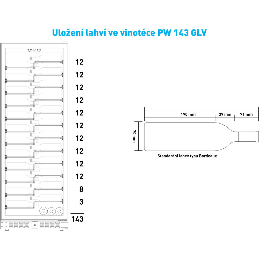 Philco PW 143 GLV cena un informācija | Vīna ledusskapji | 220.lv
