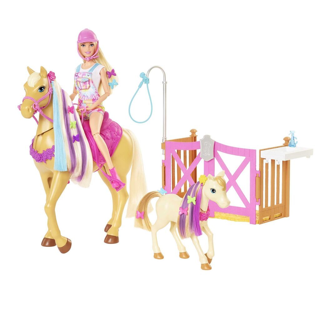 Bārbijas zirgu stila komplekts GXV77 cena un informācija | Rotaļlietas meitenēm | 220.lv